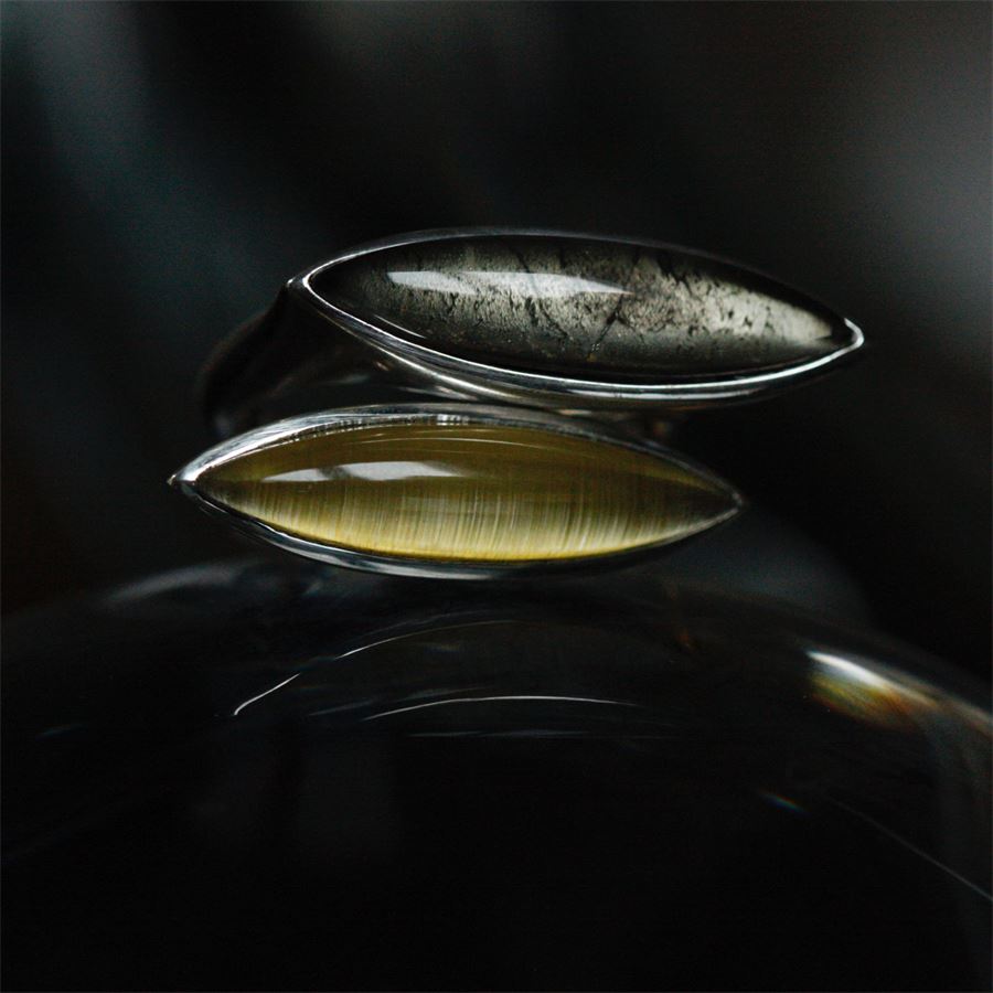 Anello Navetta giallo AURUM | AN1 NAV ARGOCCHIO DI TIGRE