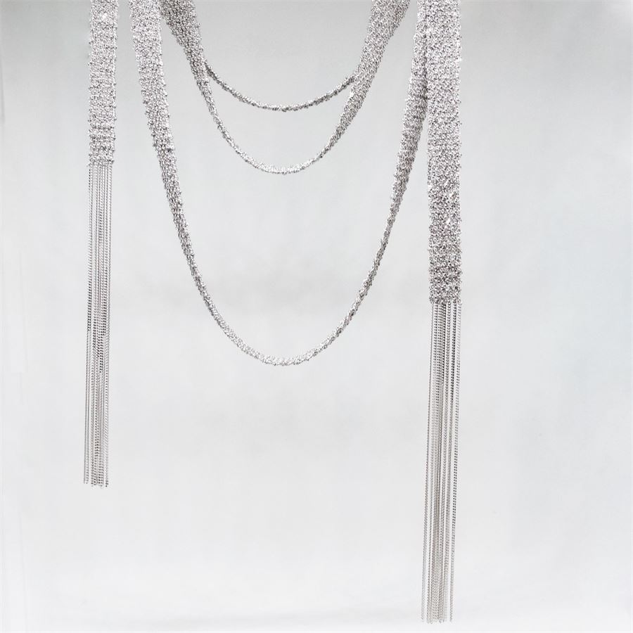 Sciarpa argento SCIARPE | SCIARPA LUNGAARGENTO