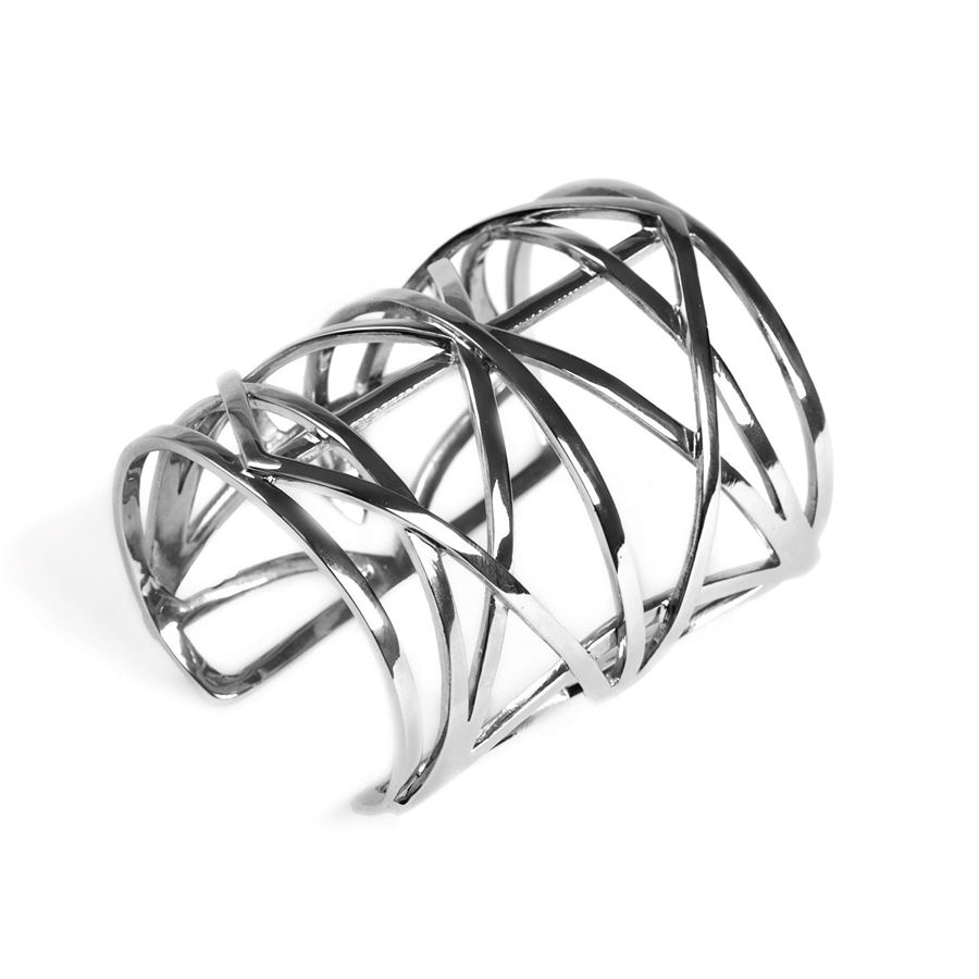 Bracciale 'Griglie' argento GRIGLIE | BR RIGIDOARG